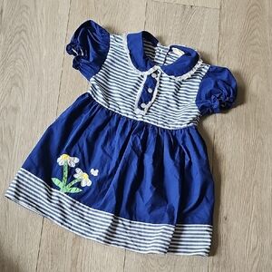 Vintage Sears‎ Lace Collar Flower Sundress 3x